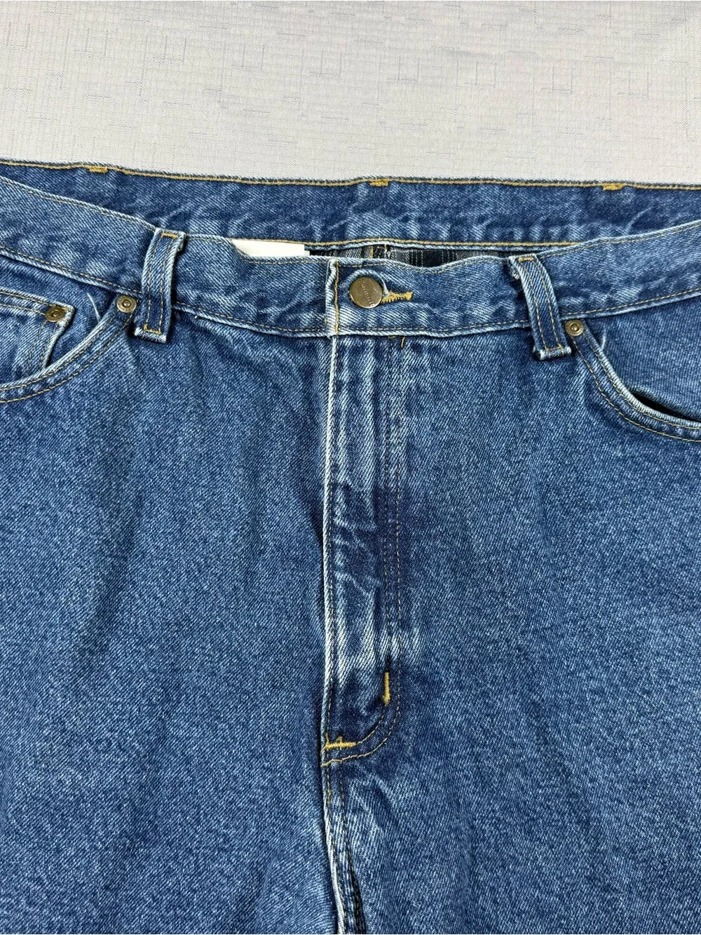 Carhartt Relaxed Fit Jeans Men’s 40x32 Blue Denim Straight Leg Work Pants